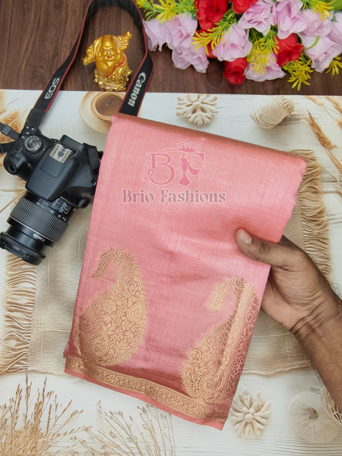 Tussar Silk Saree - Multi Colors