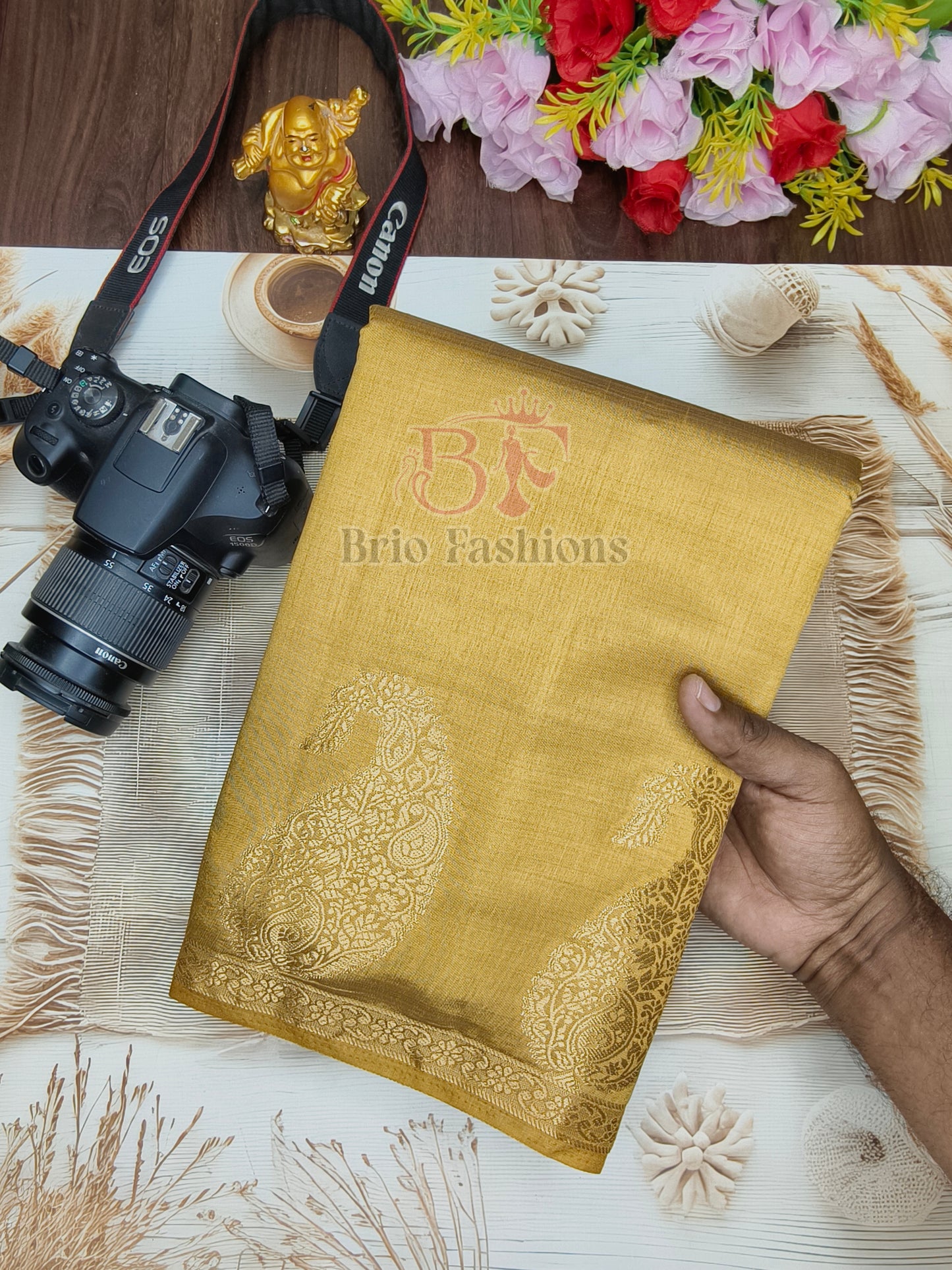 Tussar Silk Saree - Multi Colors