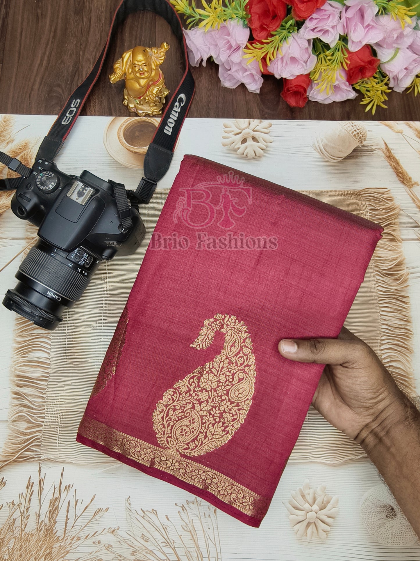 Tussar Silk Saree - Multi Colors
