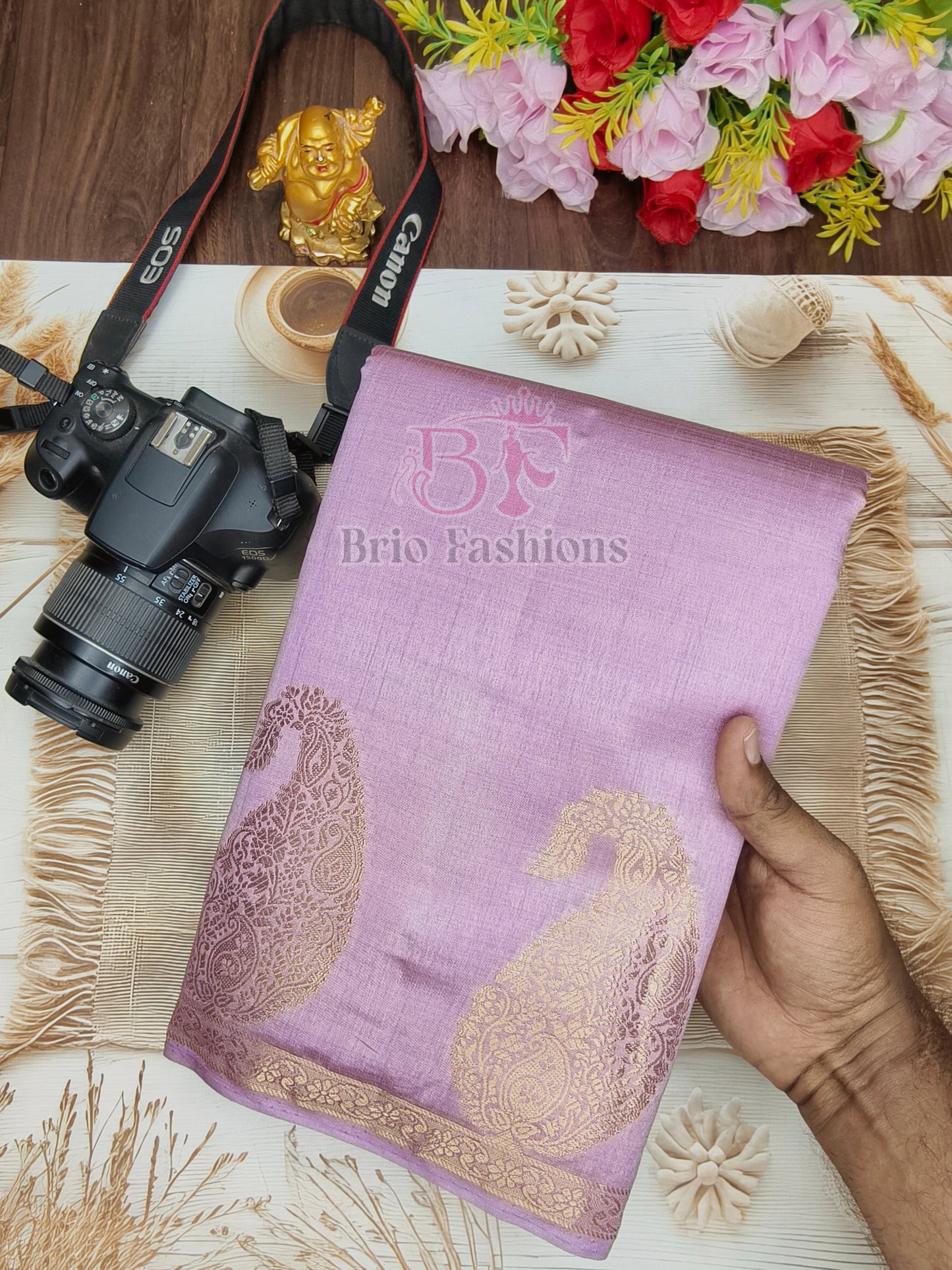 Tussar Silk Saree - Multi Colors