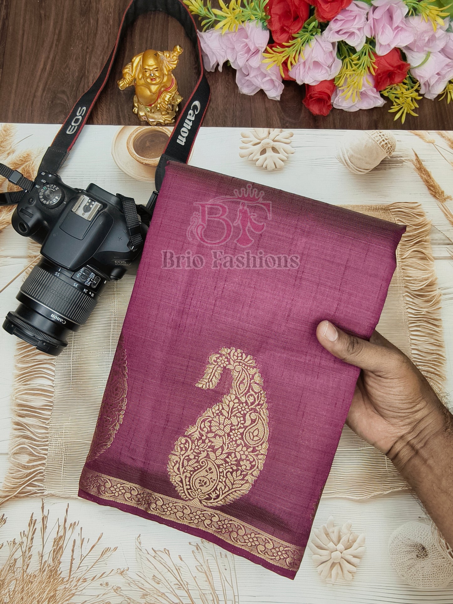 Tussar Silk Saree - Multi Colors