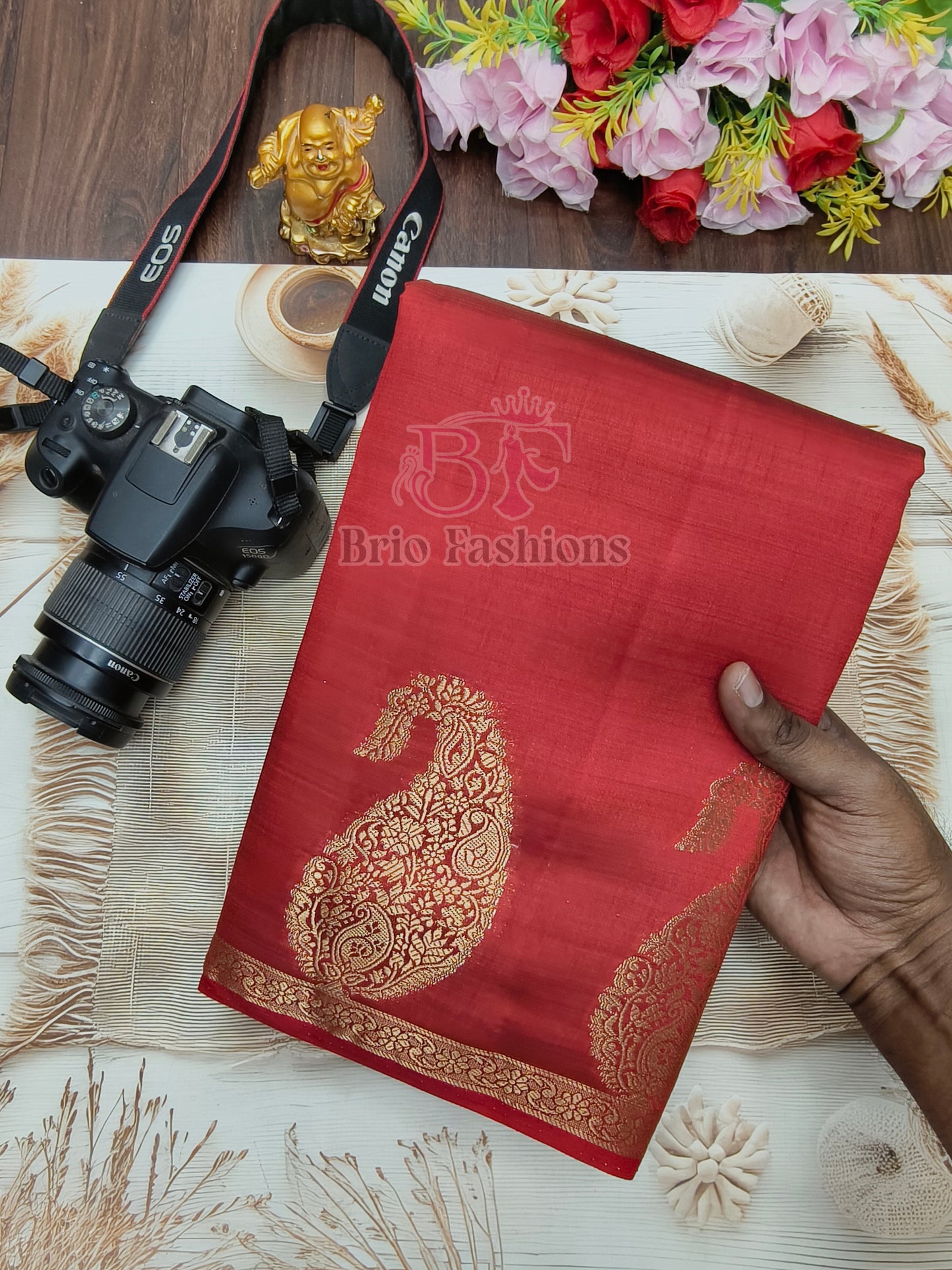 Tussar Silk Saree - Multi Colors