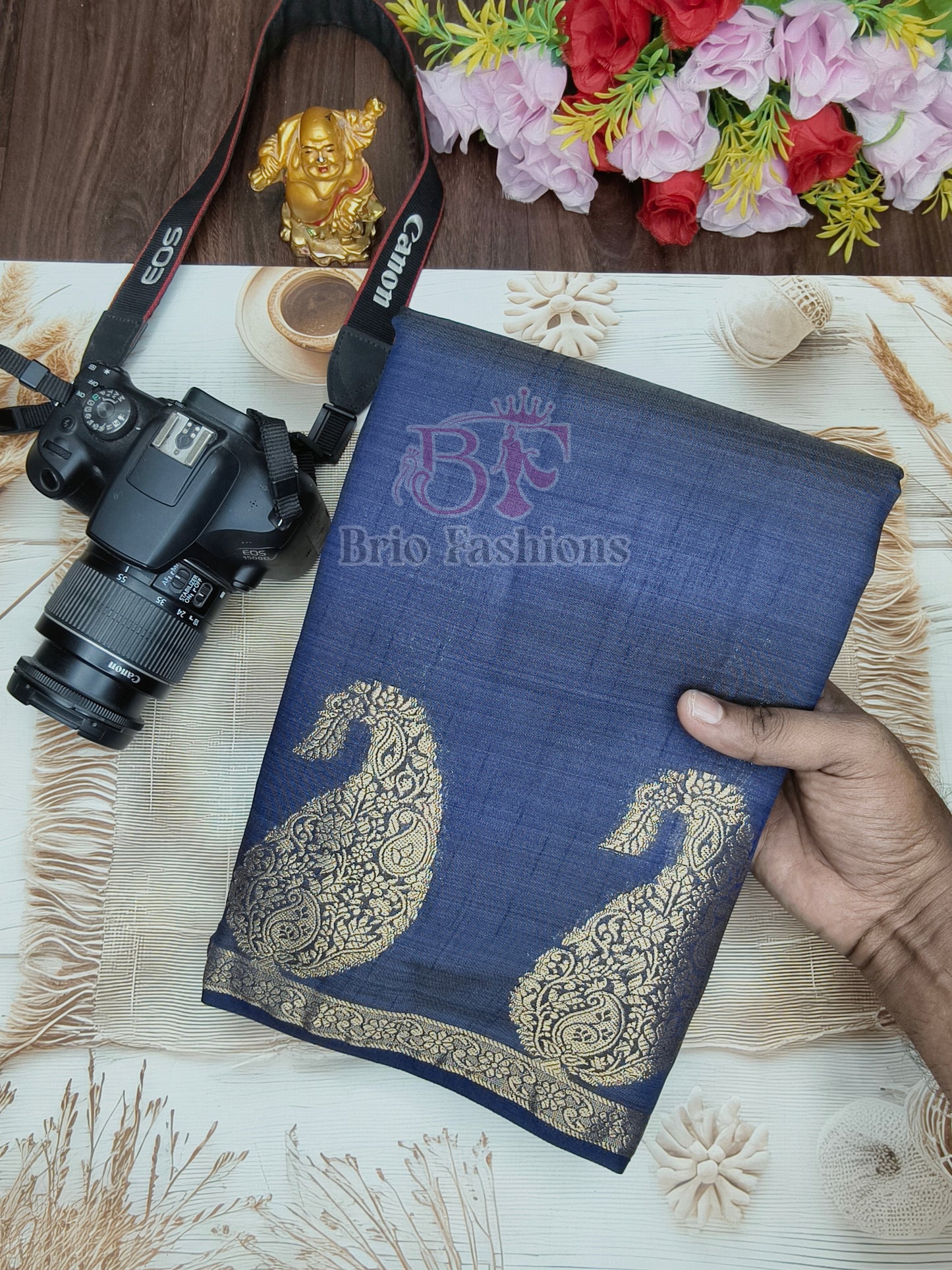 Tussar Silk Saree - Multi Colors
