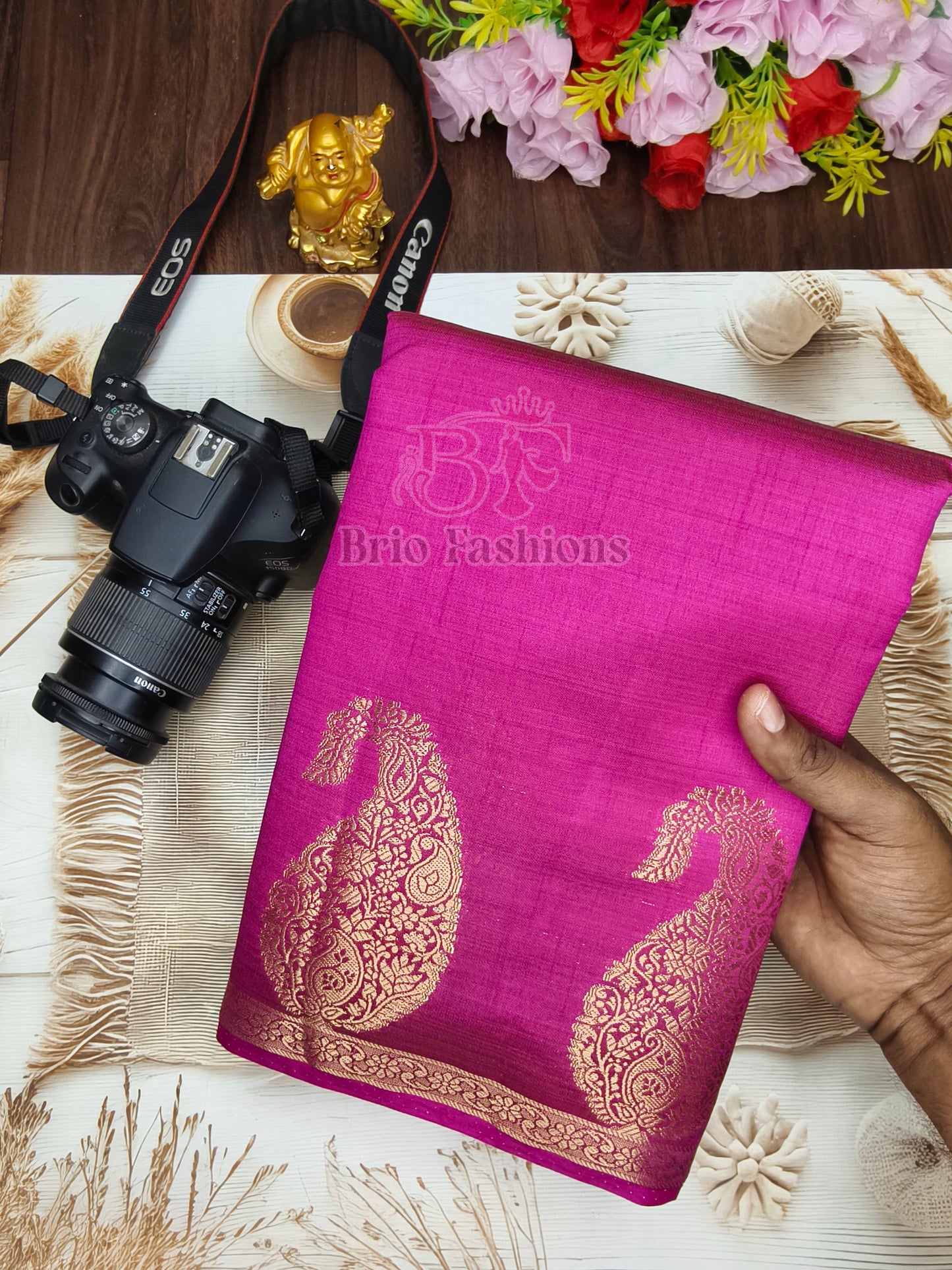 Tussar Silk Saree - Multi Colors