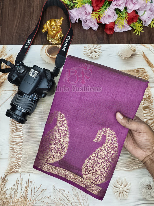 Tussar Silk Saree - Multi Colors